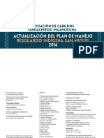 San Miguel Plan de Manejo 2016