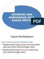 Advokasi Dan Komunikasi Kritis