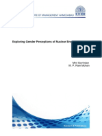 Exploring Gender Perceptions of Nuclear Energy in India: Mini Govindan M. P. Ram Mohan