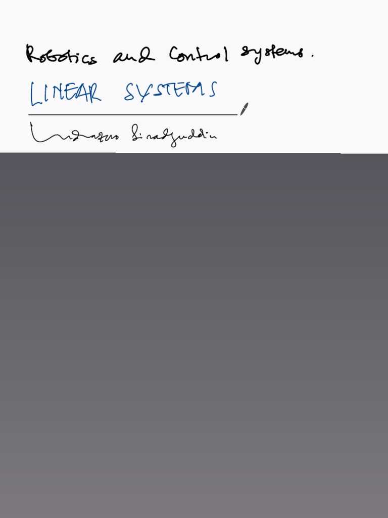 Linear Systems PDF