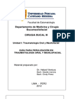 Guia para Ferulizacion en Traumatologia Oral y Maxilofacial Upch Compress