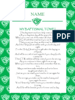 CTR Towel Poem Green