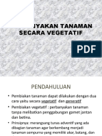 Perbanyakan Tanaman Secara Vegetatif