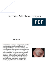 Perforasi Membran Timpani