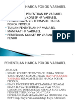 Harga Pokok Variabel