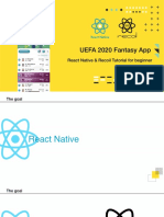 UEFA 2020 Fantasy App: React Native & Recoil Tutorial For Beginner
