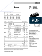 Thyristor Modules Thyristor/Diode Modules: I 2x 300 A I 2x 190 A V 800-1800 V