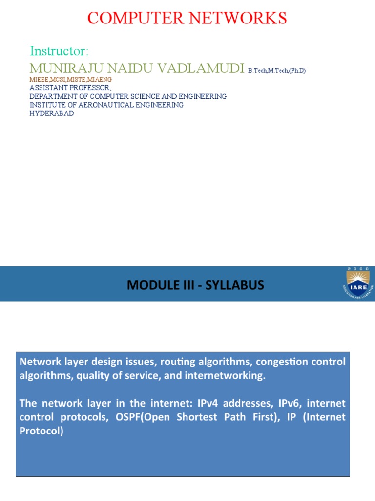 Network Layer Design and Routing Concepts | PDF | Routing | Computer ...