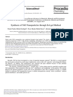 Synthesis of NiO Nanoparticles Through Sol Gel Method - 2016 - Procedia Chemistr