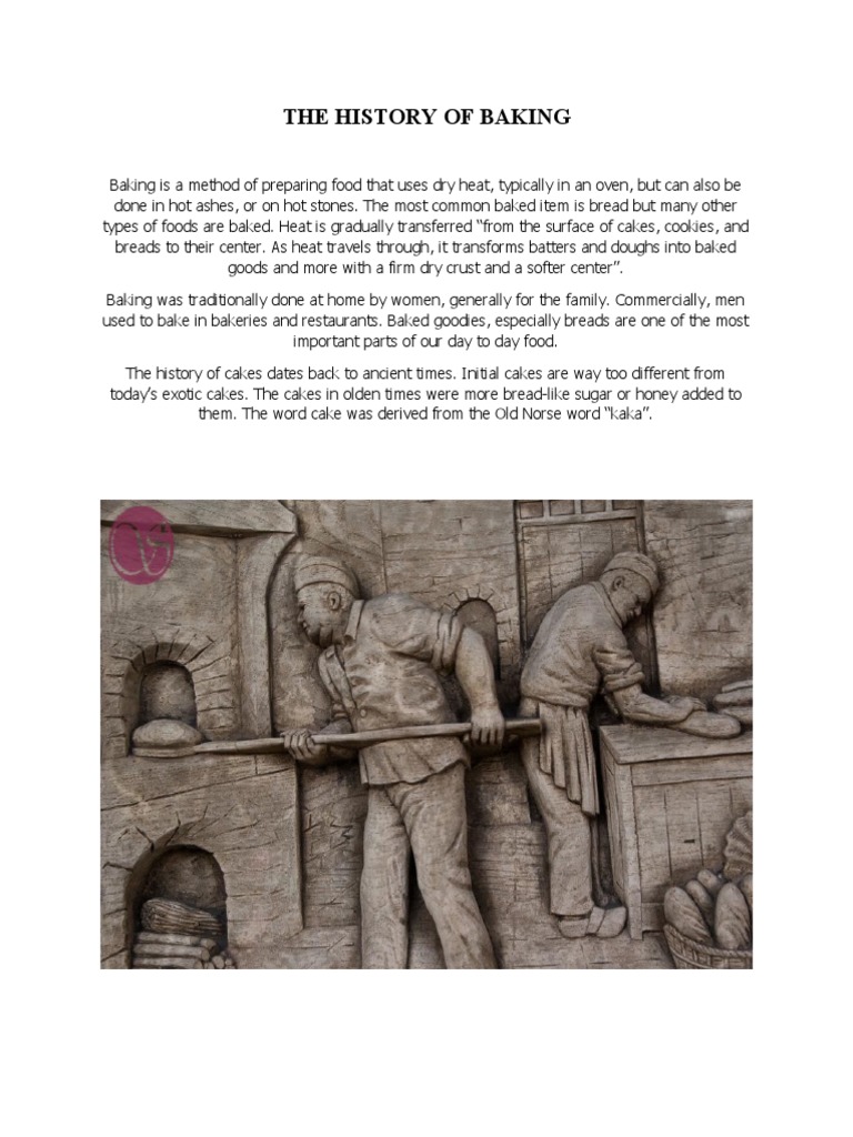 History of Baking PDF Baking Cakes