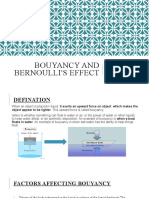 Bouyancy and Bernoulli'S Effect: Defination and Application in Architecture