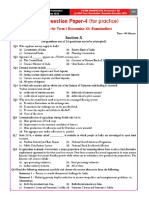 Dey's Economics XII Sample Paper 4 for Term-1 Exam