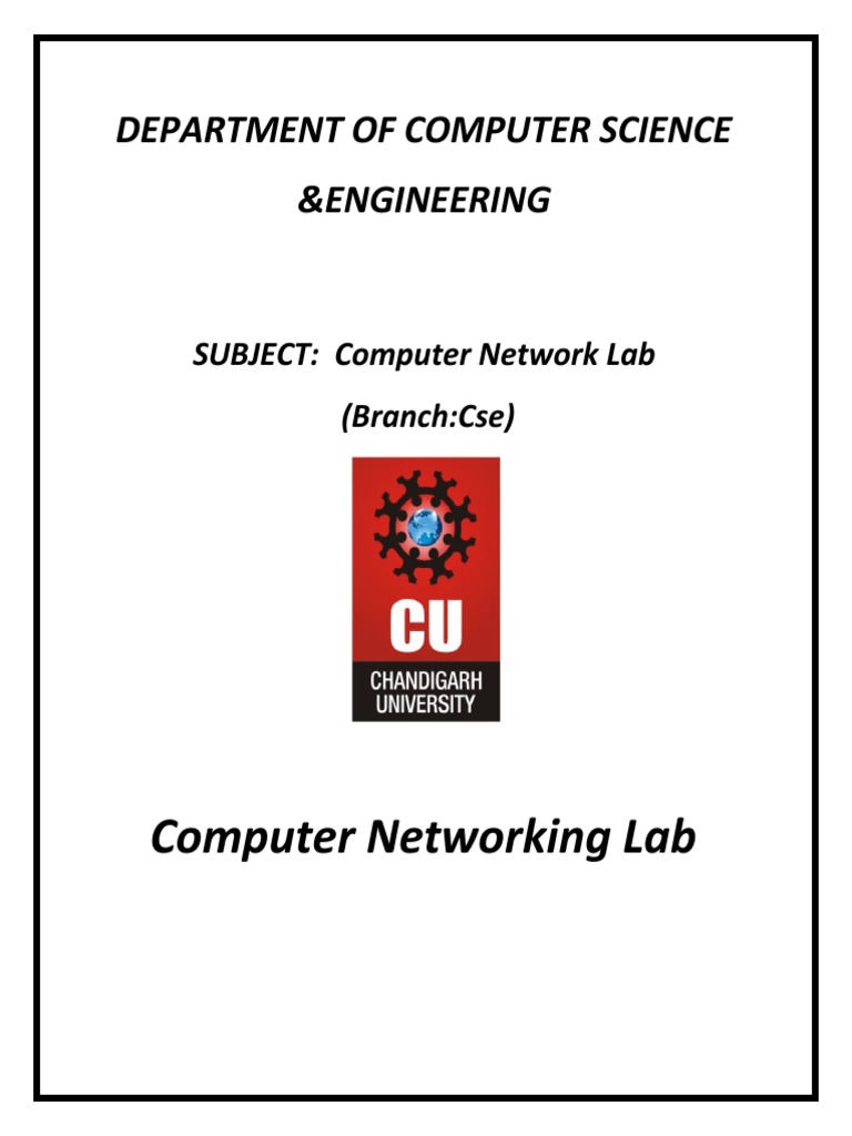 Computer Networking Lab: Department of Computer Science &engineering | PDF