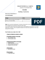 Delhi Technical Campus: Schedule