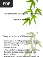 Introduction To English Literature: Chapter III: Nonfiction