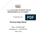 Partnership Deed: Vivekanada Institute of Professional Studies