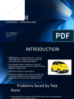 Tata Nano: Planning, Controlling