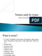 Types of Nouns Explained for University Classes