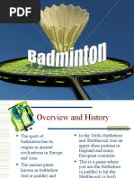 BADMINTON Power Point Presentation