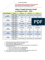 Jadwal  PTS  Kelas VII, VIII dan IX TP 2021-2022
