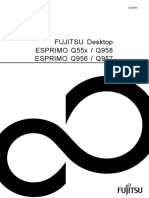 FUJITSU Desktop ESPRIMO Q55x / Q958 ESPRIMO Q956 / Q957: System Operating Manual
