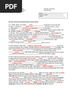 Grammar Exam Answer Key