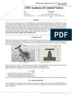 A Review On CFD Analysis of Control Valves: GRD Journal For Engineering - Volume 3 - Issue 7 - June 2018 ISSN: 2455-5703