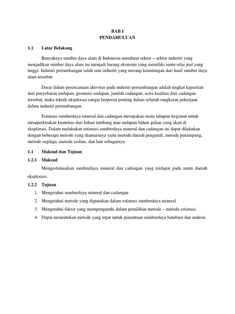 Estimasi Cadangan | PDF | Metode & Bahan Ajar | Sains & Matematika