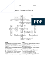Computer Crossword Puzzle Answers | PDF | Computer Keyboard | Computer ...