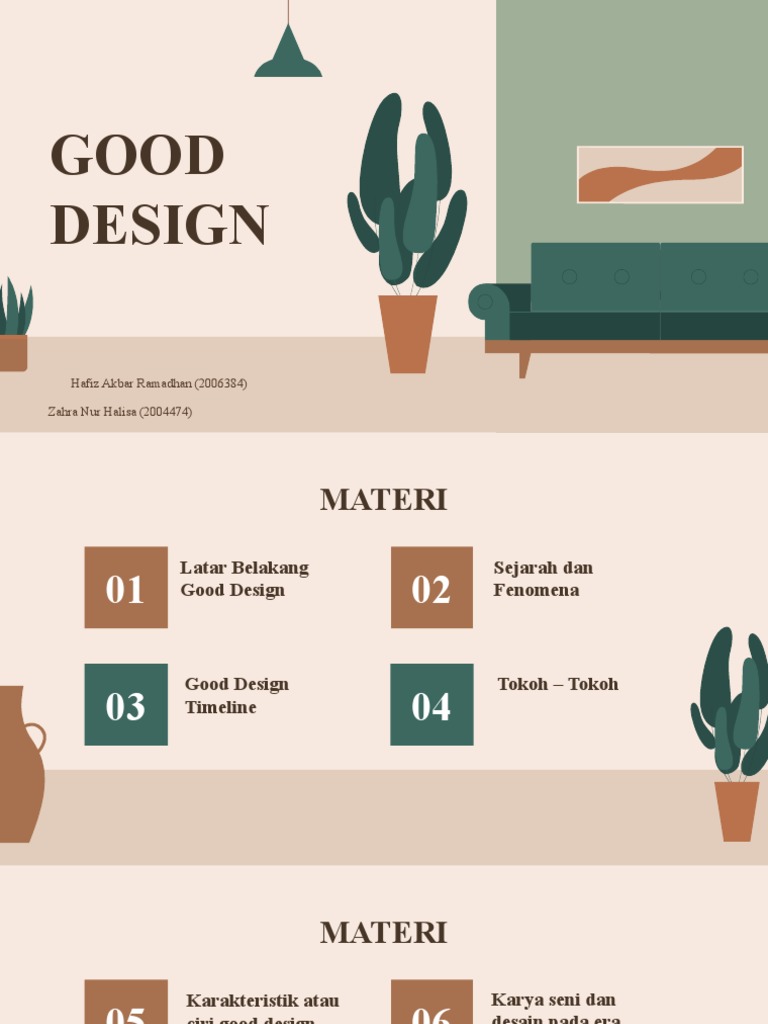 Good Design-Kel 5 - Zahra, Hafiz | PDF
