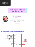 Interfacing LED Switch With LPC2148 PTK-26-9-21