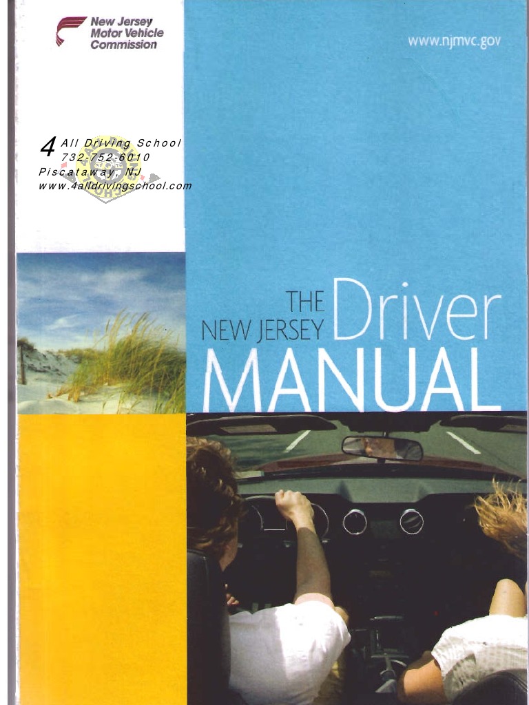 Nj Driving School Full_manual Driver's License Driving