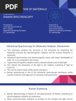 MSE-632 Characterization of Materials Raman Spectroscopy: A Term Paper On