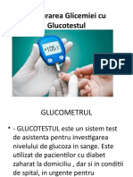 Masurarea Glicemiei Cu Glucotestul