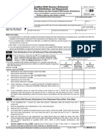 Qualified 2020 Disaster Retirement Plan Distributions and Repayments