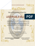 LUCIO MIGUEL Baptismal Certificate