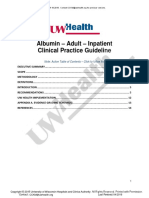 Albumin - Adult - Inpatient Clinical Practice Guideline