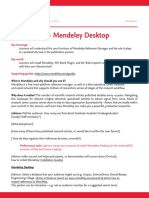 Lesson Plan - Mendeley Desktop: Key Learnings