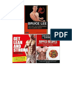 Bruce Lee The Art of Expressing The Human Body, Get Lean and Strong, Bodybuilding Cookbook Ripped Recipes 3 Books Collection Set - Bruce Lee