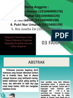 Kelompok 6 Pengaruh Penundaan Umur Panen Echinacea Purpurea Terhadap Produktivitas Dan Mutu Simplisia