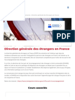 Direction générale des étrangers en France