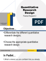 Lesson 1 - Quantitative Research Design