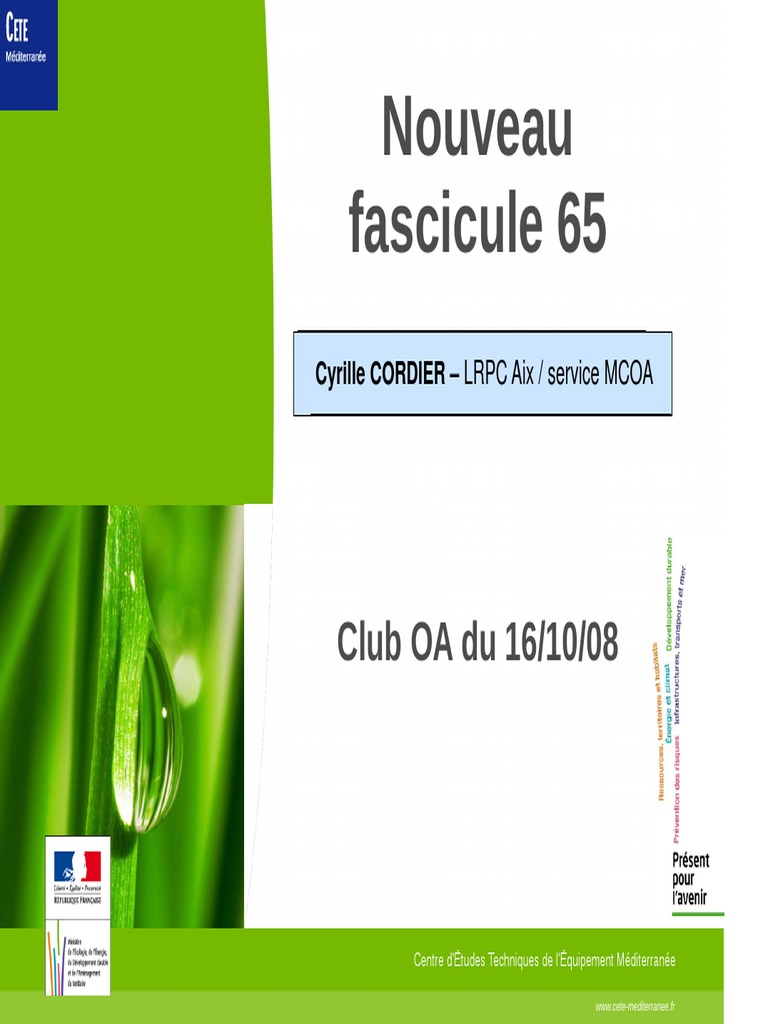Nouveau fascicule 65 : Référentiel BTP | PDF | Béton | Béton armé