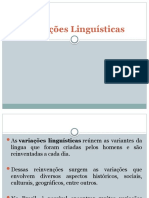 Variações Linguísticas - AULA 1
