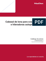 D65 Cabezal de Lona Para Cosechadoras e Hileradoras Autopropulsadas