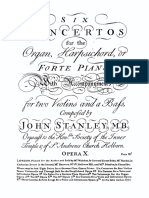 Stanley, John - Six Concertos for the Organ:Harpsichord:PianoForte - Op.X
