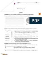 Teste - Atmosfera e Poluição Atmosférica - Com Soluções