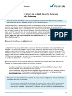 Déploiement Du Proxy Direct de La Web Security Gateway Barracuda Web Security Gateway