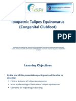 Congenital Clubfoot (Idiopathic Talipes Equinovarus