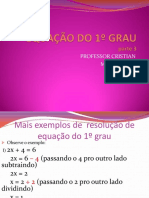 EQUAÇÃO DO 1º GRAU Parte 3